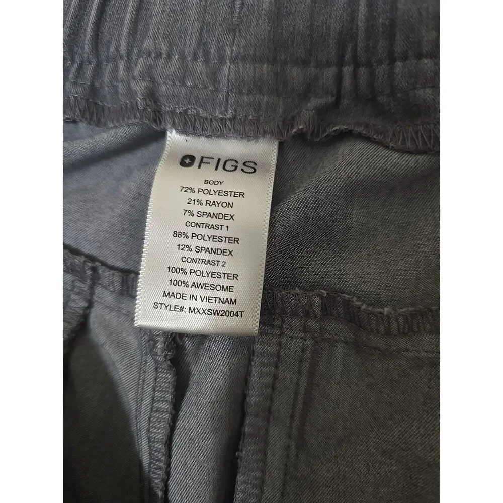 FIGS Tansen Jogger‎ Scrub Pants Graphite Men's Size Medium Tall